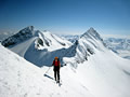 Aufsteig zum 3. Gipfel: Piz Valdraus, 3'096 m